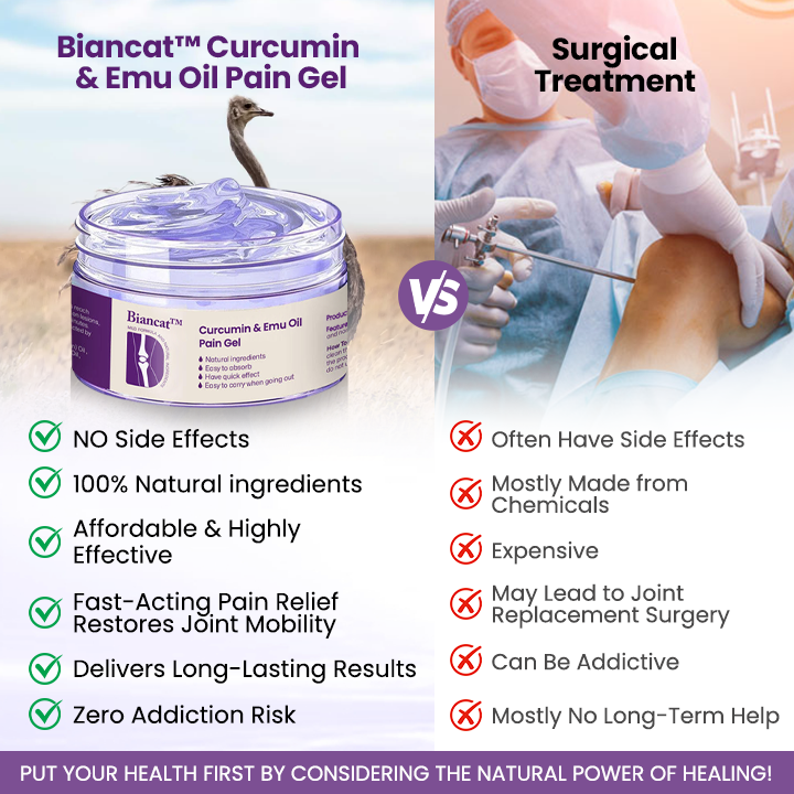 Biancat® Curcumin & Emu Oil Pain Gel-