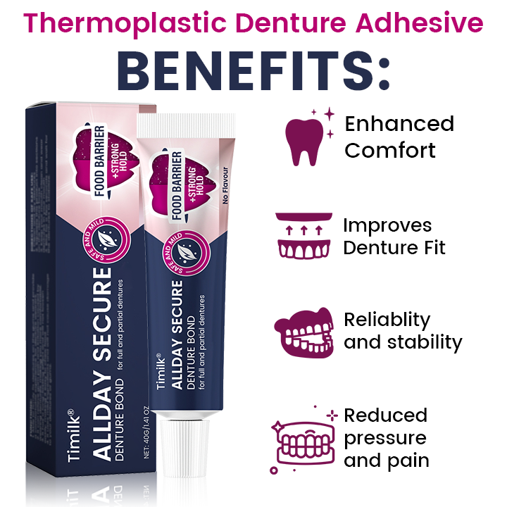 Timilk® AllDay Secure Denture Bond-