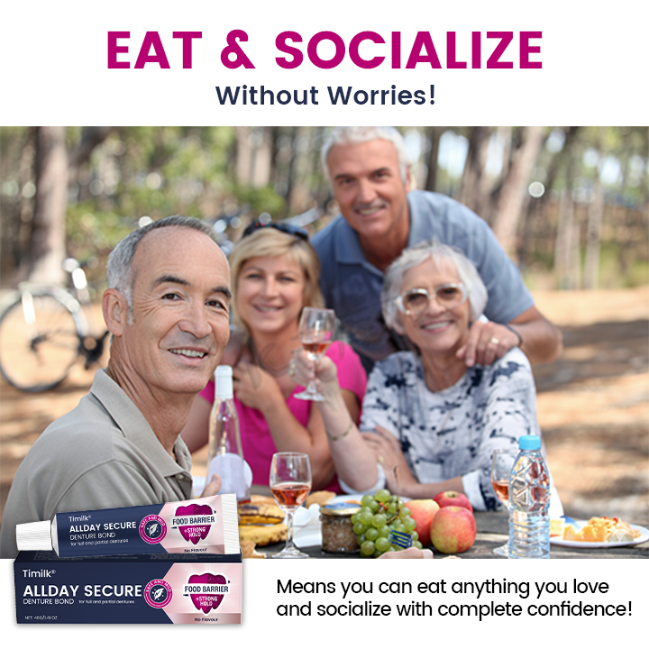 Timilk® AllDay Secure Denture Bond-
