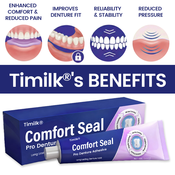Timilk® Comfort Seal Pro Denture Adhesive 💝