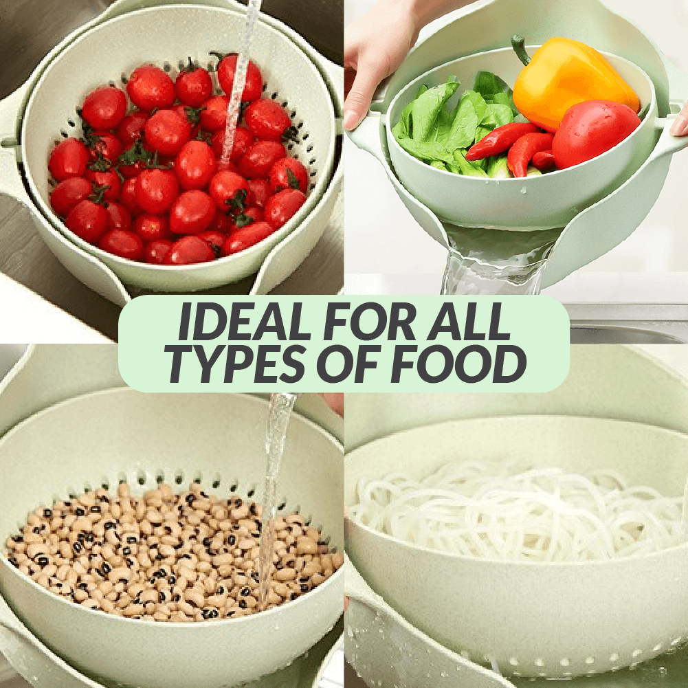 2 In 1 Dual Kitchen Strainer
